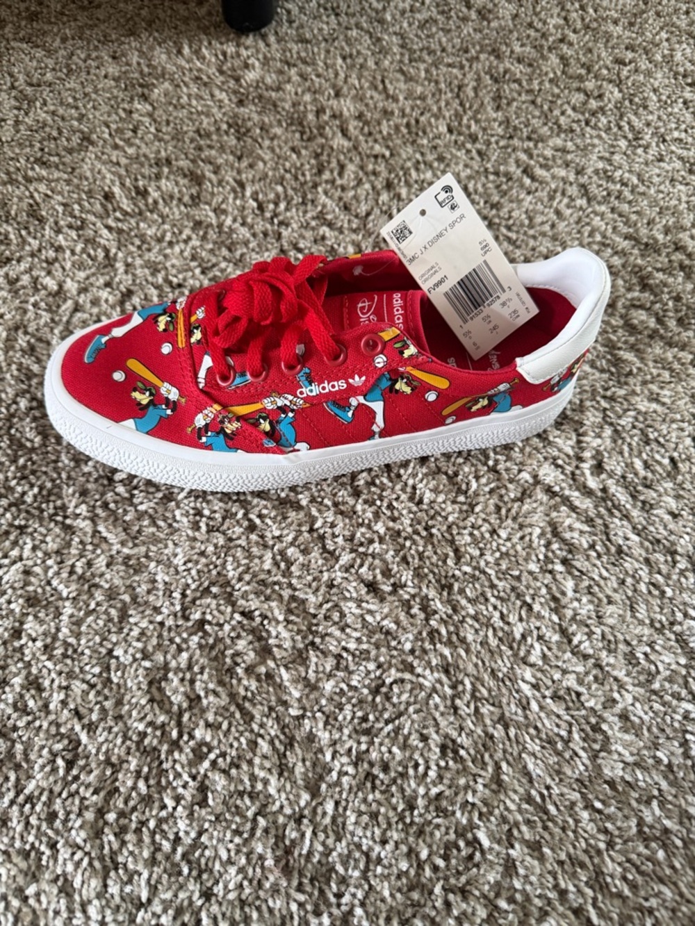 Adidas Red Disney Baseball Goofy  Sneaker